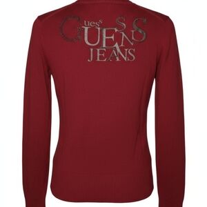 Guess Burgundy Knit Top